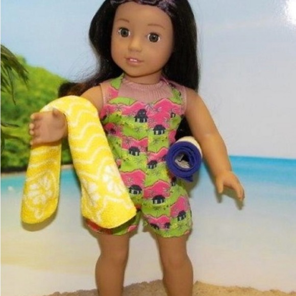 Rare American Girl 18” Doll Nanae’s Island Swimsuit 2017 NOS Retired NIB - Picture 8 of 13